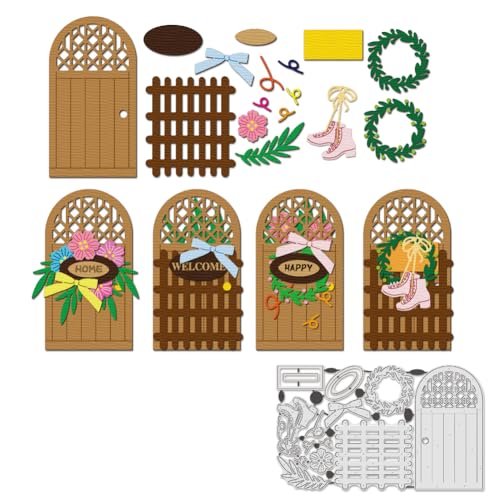 BENECREAT Doorway Die Cuts für die Kartenherstellung, Blume Ring Kohlenstoffstahl Vorlage Metall Schneiden stirbt für DIY Scrapbooking Album Handwerk Home Decor von BENECREAT