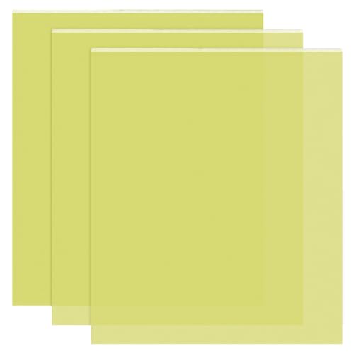 BENECREAT Fr4 Glasfaserplatte, Gelbgrüne Glasfaser-Isolierplatte, Glasfaserplatte Blatt Für Bastelbedarf, Glasfaserplatte, 333x298x1.5 mm von BENECREAT