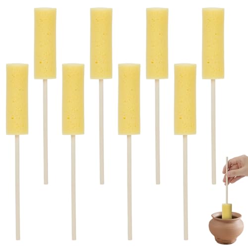 BENECREAT Keramikschwämme, 8 Stück, Reparaturschwamm, Keramik-Wurfstab für Grat, Reparatur, Keramikwerkzeuge, Tonherstellung, Schnitzen und Formen von BENECREAT