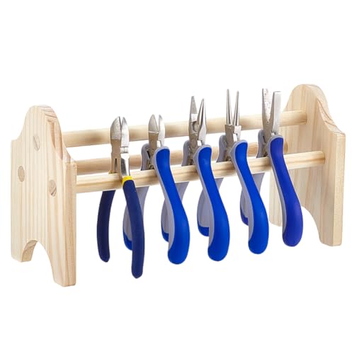 BENECREAT Mini Holzzangenständer 25x9.5x12.7cm Schmuckzangenhalter Tischaufsatz Organizer Für Juweliere Werkbank Studio Werkzeugschuppen Aufbewahrungszange BENECREAT Mini Holzzangenständer 25x9.5x12.7cm Schmuckzangenhalter Tischaufsatz Organizer Für Juweliere Werkbank Studio Werkzeugschuppen Aufbewahrungszange von BENECREAT
