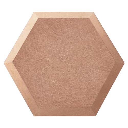 BENECREAT Töpferform, Töpferwerkzeuge, Keramikplatten-Formform Sechseckige Tellerform Slumpform Töpfer-Ton-Werkzeuge MDF-Dichteplatte Für Töpfer-Bastelbedarf, 20x17x1.5 cm von BENECREAT
