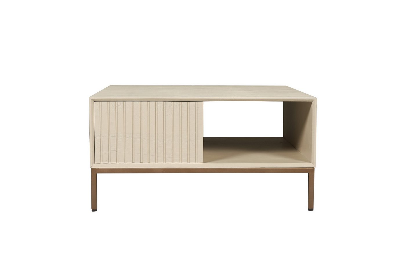 BENEDO MÖBEL Couchtisch MADLEN - aus massivem Mangoholz, mit Stauraum, Aus hochwertigem Mangoholz, Maß: 80x80x40 cm, Farb- und Formauswahl von BENEDO MÖBEL