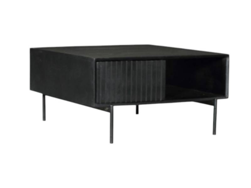 BENEDO MÖBEL Couchtisch MADLEN - aus massivem Mangoholz, mit Stauraum, Aus hochwertigem Mangoholz, Maß: 80x80x40 cm, Farb- und Formauswahl von BENEDO MÖBEL