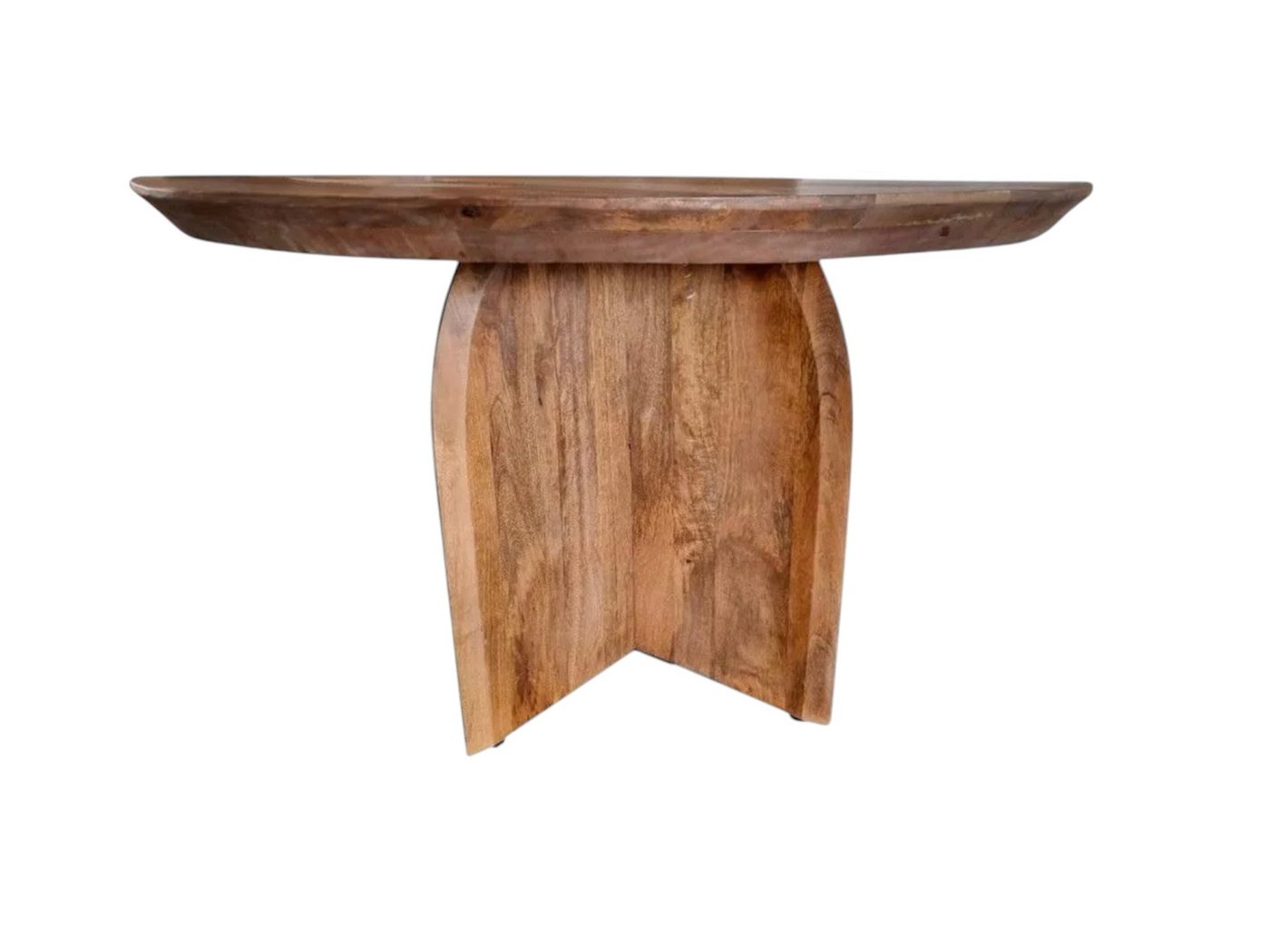 BENEDO MÖBEL Couchtisch TERRA - aus massivem Mangoholz, Qualität & zeitloses Design, Runder Couchtisch für stillvolles wohnen, Maße: 70cm oder 80 cm von BENEDO MÖBEL