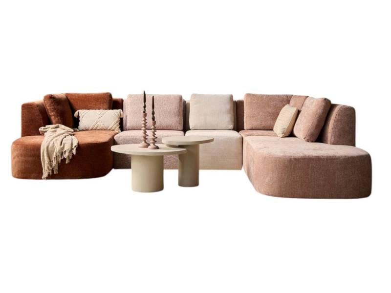 BENEDO MÖBEL Ecksofa MeinLieblingsplatz U-Sofa Modular, großes Ecksofa 335x230 cm, Farbmix, Made in Europe von BENEDO MÖBEL