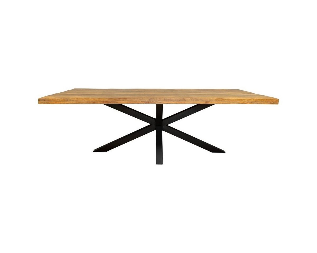 BENEDO MÖBEL Esstisch DORA Rechteckig - Mangoholz Natur oder Schwarz verschiedene Gestelle, Esstisch aus hochwertigem Mangoholz, perfekt für stilvolle Esszimmer! von BENEDO MÖBEL