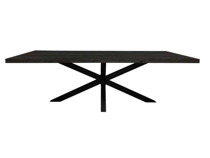 BENEDO MÖBEL Esstisch DORA Rechteckig - Mangoholz Natur oder Schwarz verschiedene Gestelle, Esstisch aus hochwertigem Mangoholz, perfekt für stilvolle Esszimmer! von BENEDO MÖBEL
