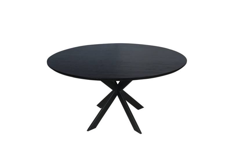 BENEDO MÖBEL Esstisch Evoque Schwarz, Massivholz, FSC-Eiche Holztisch Rund 110/130/150 cm (Spider Gestell, 3 cm Massiv Eiche), Rund FSC-Gütesiegel von BENEDO MÖBEL