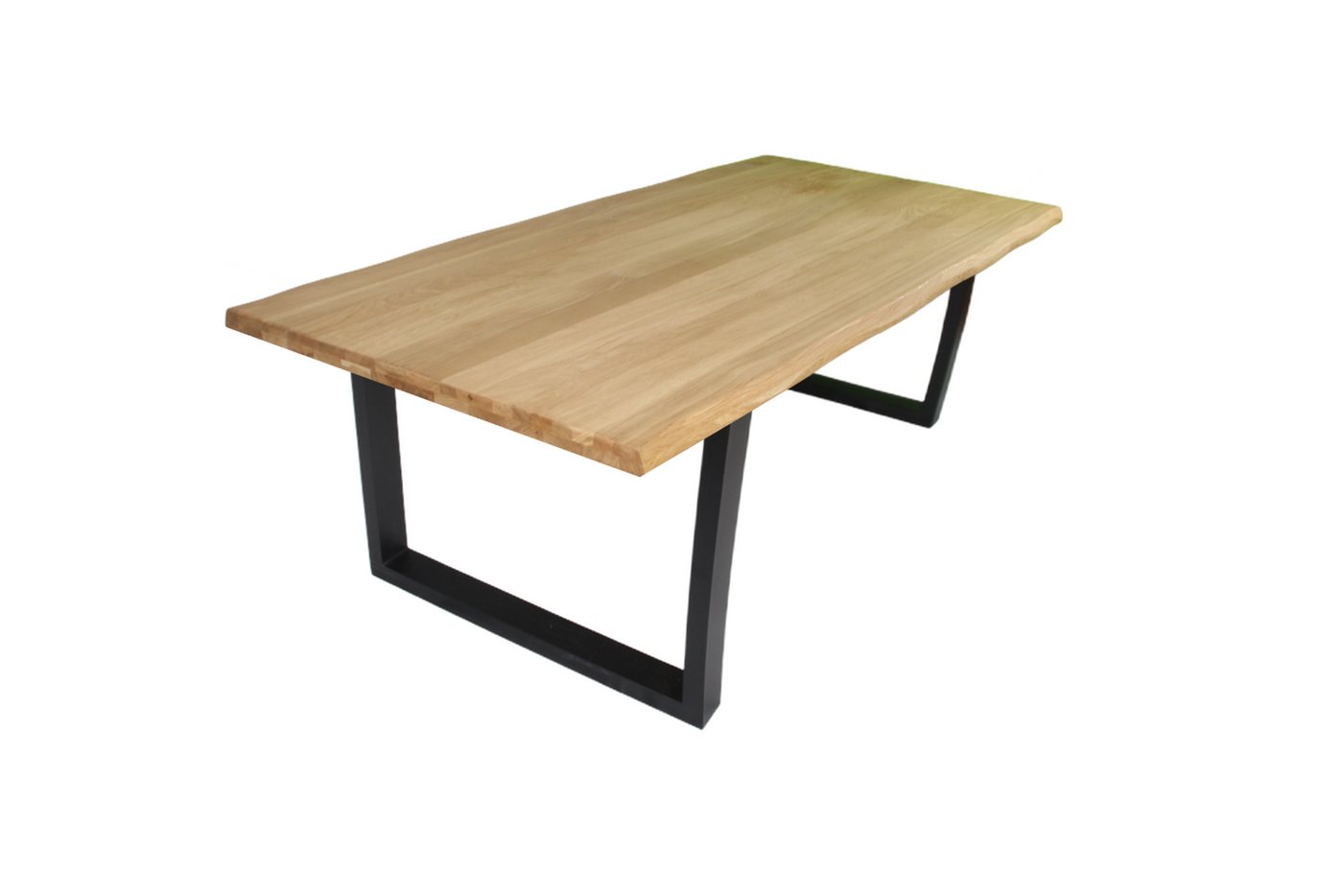 BENEDO MÖBEL Esstisch Eiche - mit Baumkante - U-Gestell von BENEDO MÖBEL