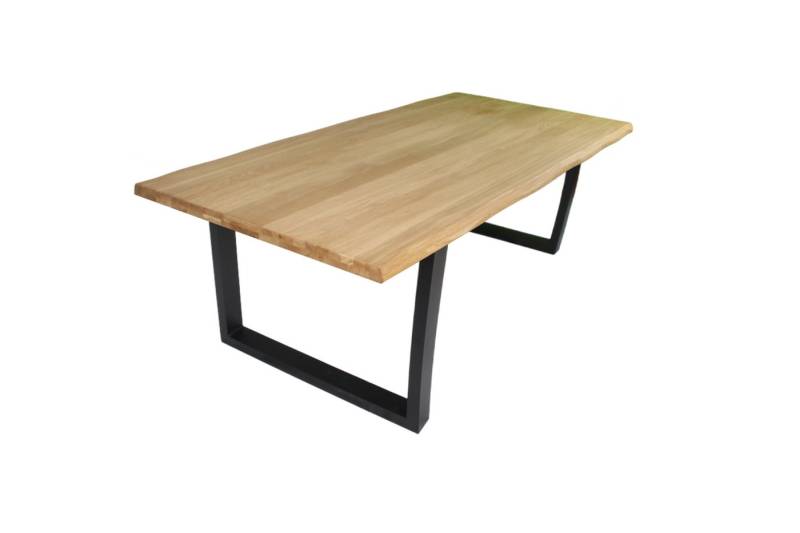 BENEDO MÖBEL Esstisch Eiche - mit Baumkante - U-Gestell von BENEDO MÖBEL