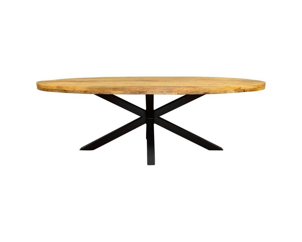 BENEDO MÖBEL Esstisch Oval RANDA Natur (Verschiedene Größen, Robust und langlebig), Mango Holz Lackiert von BENEDO MÖBEL