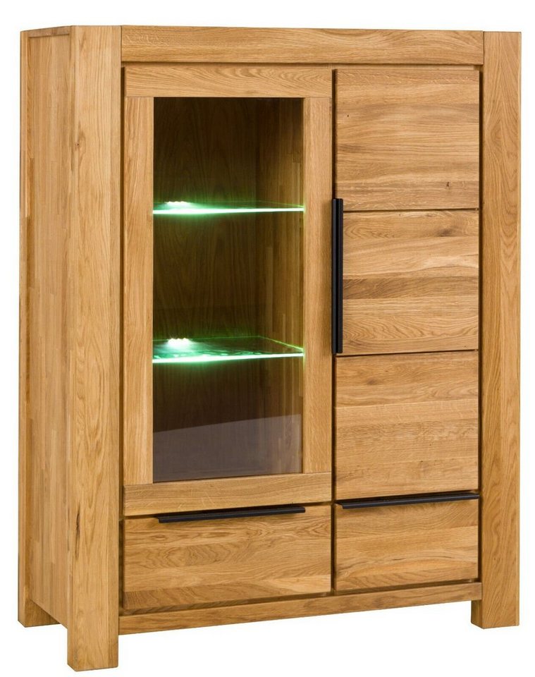 BENEDO MÖBEL Glasvitrine Vitrine Highboard SINA Wildeiche von BENEDO MÖBEL