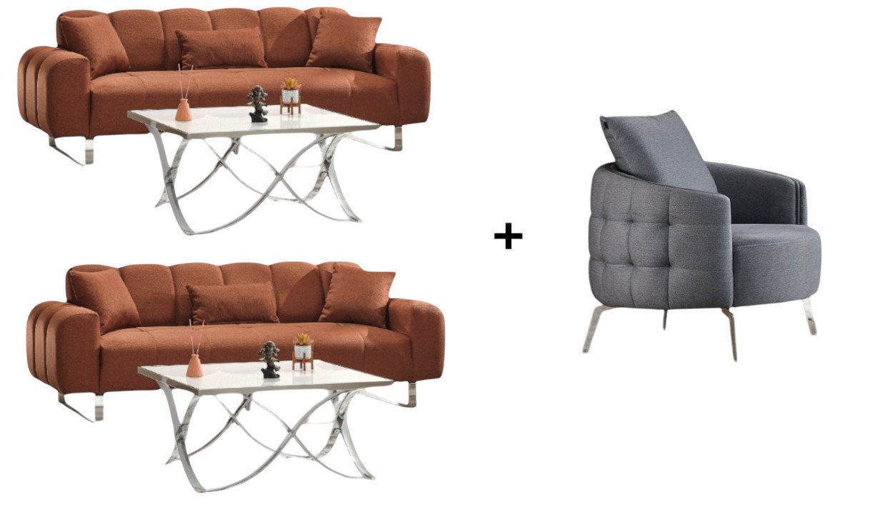 BENEDO MÖBEL Polstergarnitur FASA Sofa Handarbeit Massivholz Hochwertiger Stoff BENEDO MÖBEL Polstergarnitur FASA Sofa Handarbeit Massivholz Hochwertiger Stoff von BENEDO MÖBEL