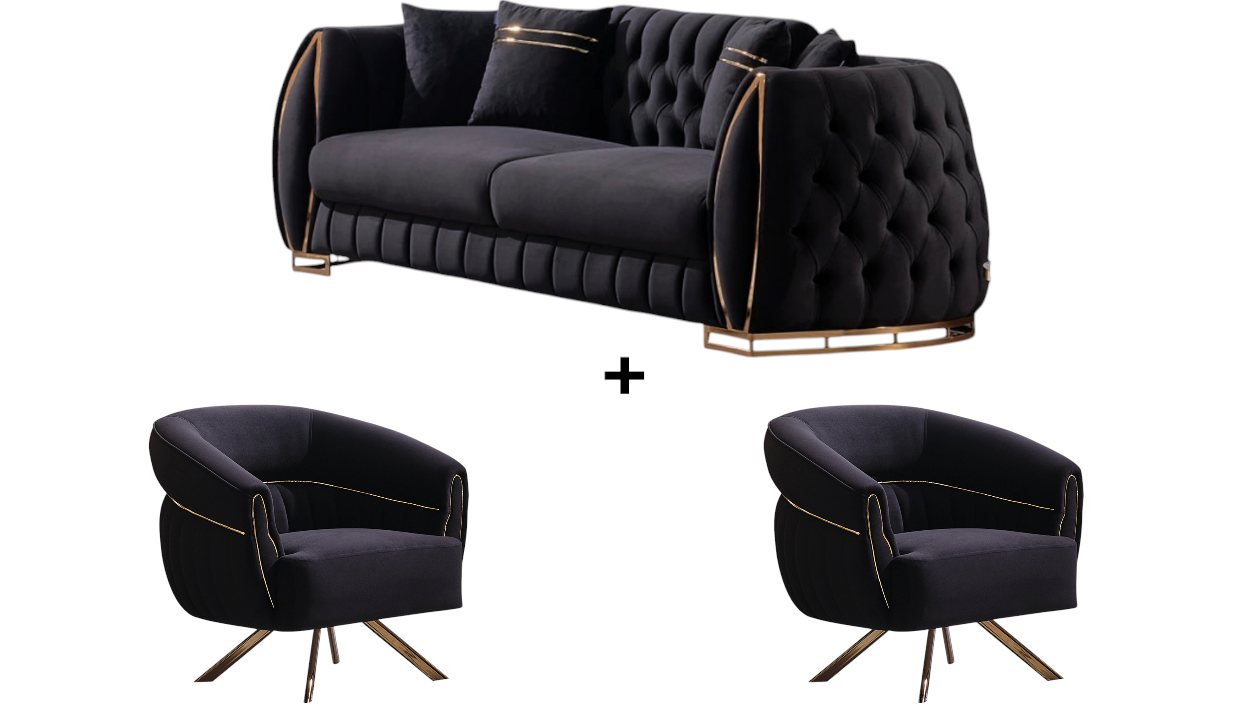 BENEDO MÖBEL Polstergarnitur Luana Sofa Handarbeit Massivholz Hochwertiger Stoff BENEDO MÖBEL Polstergarnitur Luana Sofa Handarbeit Massivholz Hochwertiger Stoff von BENEDO MÖBEL