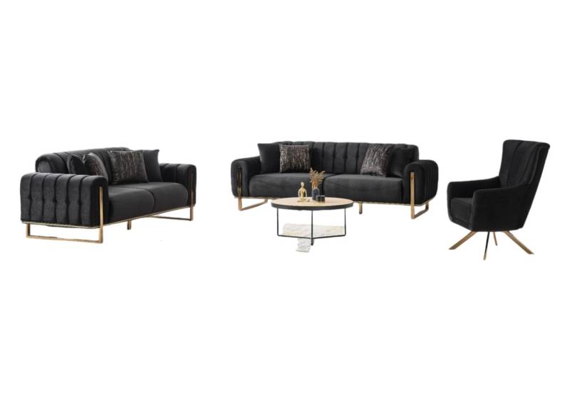 BENEDO MÖBEL Polstergarnitur Platin Sofa Verschiedene Ausführung Handmade von BENEDO MÖBEL