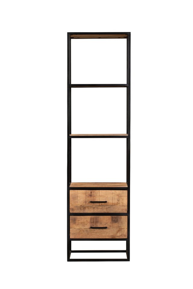 BENEDO MÖBEL Regal DORA aus Massivholz Mango mit viel Stauraum, Mangoholz für Langlebigkeit und natürliche Schönheit, 55x200x45cm von BENEDO MÖBEL