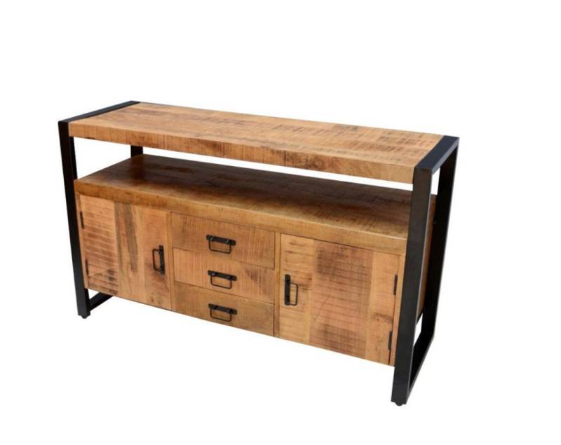 BENEDO MÖBEL Sideboard Bori Natur, Stauraumkommode Mangoholz, 135×45×80 cm oder 175×45×90 cm von BENEDO MÖBEL