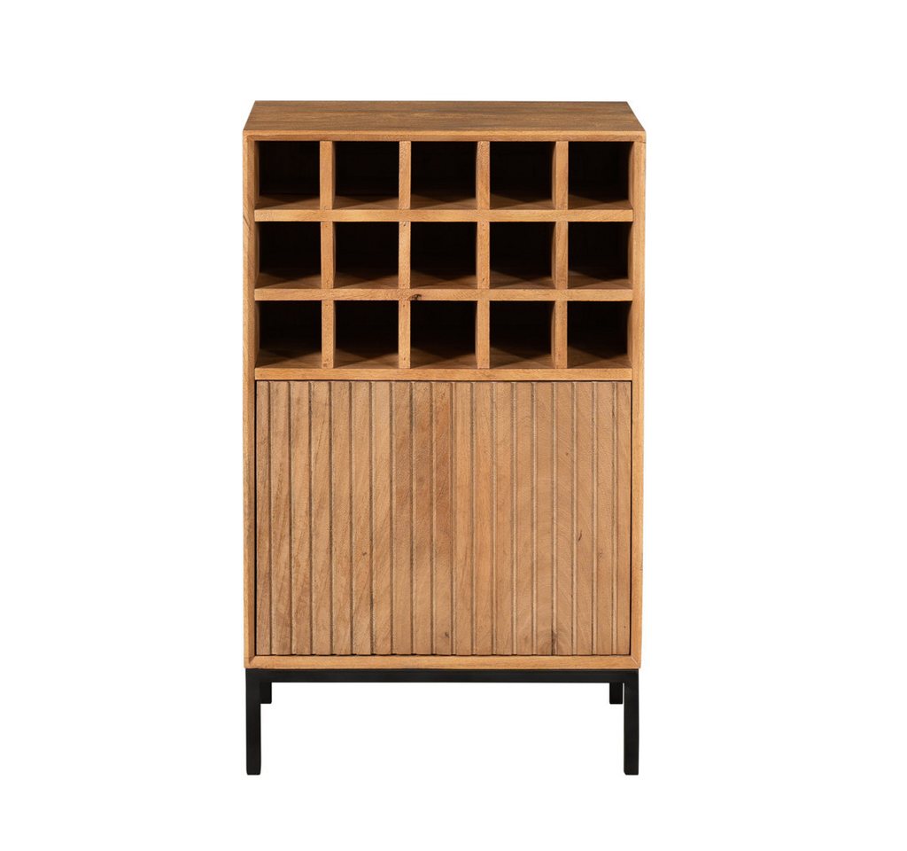 BENEDO MÖBEL Weinschrank Mandy–Mangoholz, 15 Flaschenfächer & Tür mit Lamellen, 55x 35x90 cm BENEDO MÖBEL Weinschrank Mandy–Mangoholz, 15 Flaschenfächer & Tür mit Lamellen, 55x 35x90 cm von BENEDO MÖBEL
