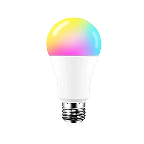 BENEXMART Tuya Bluetooth Smart LED Glühbirne E27 RGBW Dimmbare Lampe Bunte Wechselarbeit mit Smart Life APP Timer (10W) von BENEXMART