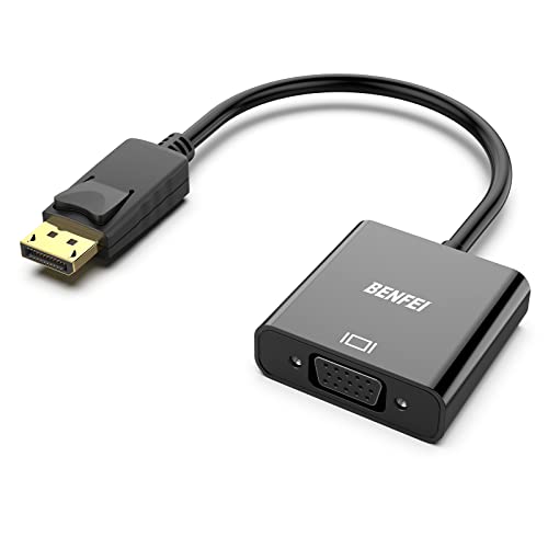 BENFEI DisplayPort auf VGA, Unidirektional DisplayPort DP Computor zu VGA Monitor Adapter 1080P (Stecker auf Buchse), kompatibel für Lenovo Dell ASUS von BENFEI