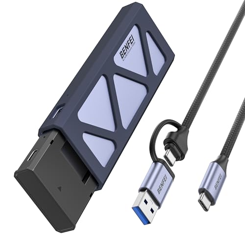 BENFEI NVMe M.2 USB 3.2 SSD Gehäuse-Adapter mit Kühlkissen 10 Gbps, Werkzeugloser USB C auf NVME Adapter unterstützt 10s Stromausfallschutz für NVMe PCIe M-Key/M+B Key in 2230/2242/2260/2280 BENFEI NVMe M.2 USB 3.2 SSD Gehäuse-Adapter mit Kühlkissen 10 Gbps, Werkzeugloser USB C auf NVME Adapter unterstützt 10s Stromausfallschutz für NVMe PCIe M-Key/M+B Key in 2230/2242/2260/2280 von BENFEI