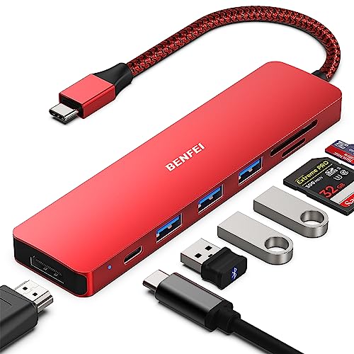 BENFEI USB C HUB 7in1,USB-C HUB Multiport Adapter mit HDMI(4K@60Hz Zertifiziert)/100W Power Delivery/3*USB 3.0 5Gbps/SD/TF Card Reader(160MB/s) für iPhone 15 Pro/Max MacBook iPad Pro iMac S23 XPS17 BENFEI USB C HUB 7in1,USB-C HUB Multiport Adapter mit HDMI(4K@60Hz Zertifiziert)/100W Power Delivery/3*USB 3.0 5Gbps/SD/TF Card Reader(160MB/s) für iPhone 15 Pro/Max MacBook iPad Pro iMac S23 XPS17 von BENFEI
