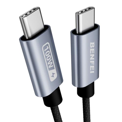 BENFEI New Silikon USB C auf USB C Ladekabel, 100W Typ-C Ladekabel 2M lang, Schnellladeleistung für iPhone 15/15Pro/15Plus/15ProMax MacBook Pro/iPad Pro/Air 4,Samsung Galaxy S23+/S23 BENFEI New Silikon USB C auf USB C Ladekabel, 100W Typ-C Ladekabel 2M lang, Schnellladeleistung für iPhone 15/15Pro/15Plus/15ProMax MacBook Pro/iPad Pro/Air 4,Samsung Galaxy S23+/S23 von BENFEI