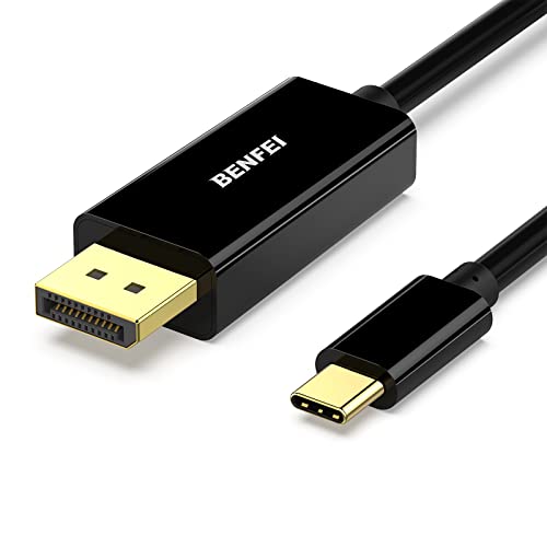 BENFEI USB C auf DisplayPort Kabel 3m(4K@60Hz, 2k@144Hz), USB Typ C[Thunderbolt 3/4 kompatibel] zu DisplayPort Kabel für iPhone 15 Pro/Max MacBook Pro/Air 2023 iPad Pro iMac S23 XPS 17 usw von BENFEI