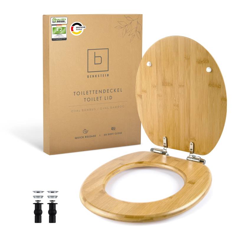 Premium Bambus-WC-Sitz - oval von BENKSTEIN