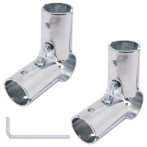 BENLIUDH 90-Grad-Rohrverbinder-T-Stück-Klemmverschraubungen, Stahlverbindungsschellen-Set mit kleinem Schraubenschlüssel (2 Sets, 32 mm) von BENLIUDH