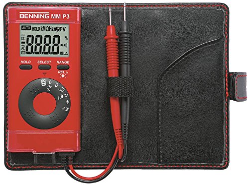 BENNING MM P3 Multimeter 4-Digits Auto-Range und/oder manuell Ja/Ja 1mHz-5MHz für mV mV 10pF-100µF CAT III 300 V RMS 0,1mV-600V von BENNING