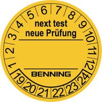 BENNING Prüfplaketten D30mm RL von BENNING