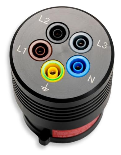 BENNING TA 7-32 Messadapter (zur Messung von Riso, ZLoop/ZLine, RCD-Prüfung, Drehfeld, Spannung und Frequenz, Messungen an 5-poligen 32 A CEE Steckdosen) 44041 von BENNING