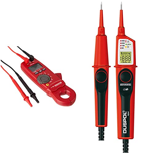 Benning 044067 cm 11 True RMS Milliampere-Stromzangen-Multimeter & Duspol digital Spannungs und Durchgangsprüfer, 050263 von BENNING