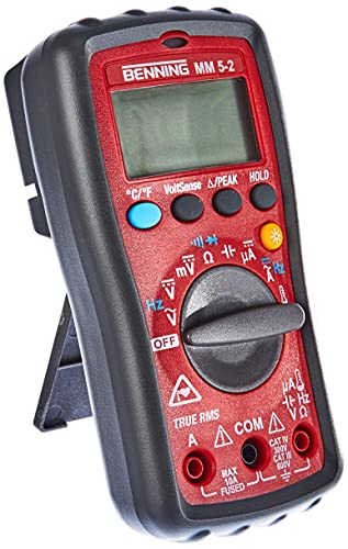 Benning MM 5-2 TRMS-Digital-Multimeter, 044071, Rot, Schwarz von BENNING