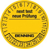 Prüfplaketten 756212(VE300) - Benning von BENNING