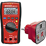 Benning Tragbares Multimeter MM 6-2 + SDT 1 Stromversorgung: Batterie Test Typ: Spannung, Strom, Widerstand, Frequenz von BENNING