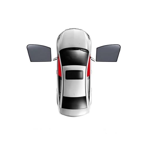Auto-Sonnenschutz Auto Sonnenschutz Visier Frontscheibe Rahmen Vorhang Hinten Seite Fenster Blockout Sonnenschutz Schild Für Isuzu Für MU-X RF 2013-2020 Für MUX (Color : 2 STÜCKE Vorderseite) von BENSIL