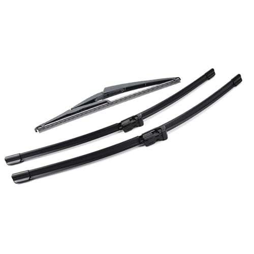 BENSIL Wischerblätter-Kit Vorne Hinten Wischerblätter Set LHD Für R&enault Für Twingo 2 BJ 2007-2009 2010 2011 2012 2013 2014 Windschutzscheibe Windschutz Fenster 24 "+16" + 12" von BENSIL