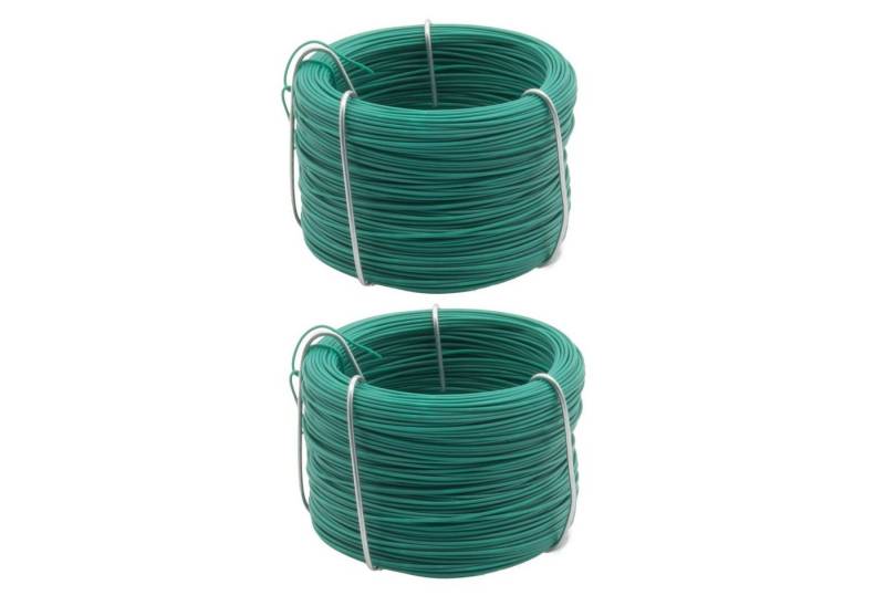 BENSON Bindedraht 100m Bindedraht Blumendraht Basteldraht 0,7mm Set, Wickeldraht, Gartendraht, Grün von BENSON