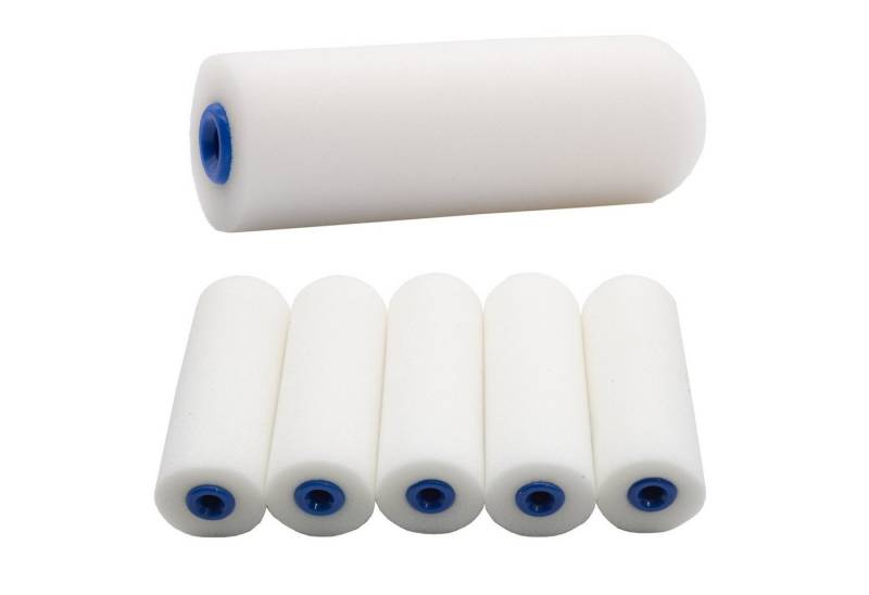 BENSON Farbroller Farbrolle Lackierwalze Malerrolle Schaumstoff (5-St), Walze, Lackrolle, Ersatzrollen, Set von BENSON