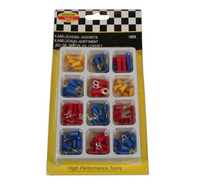 BENSON Kabelverbinder-Sortiment Kabelschuhe 100 Stück Blisterkarte von BENSON