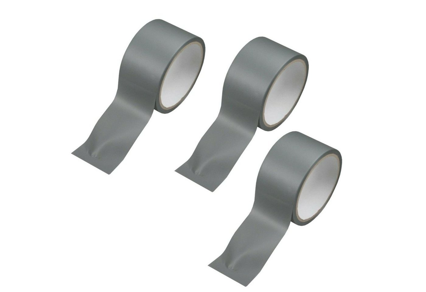 BENSON Klebeband 3x Reparaturband Universal 10 m x 50 mm grau (3-St) Abdichtband, Klebeband, Panzertape von BENSON