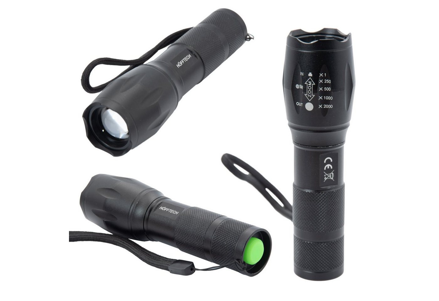 BENSON Taschenlampe Taschenlampe LED Strahler Superbeam Flashlight SOS, Taktische, Lampe, IP44, Leuchte von BENSON