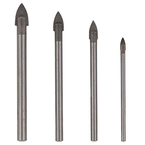 Glasbohrersatz 4-tlg. 3-8mm Bohrer Set Werkzeug Fliesenbohrer Spiegel Keramik von Benson Tools