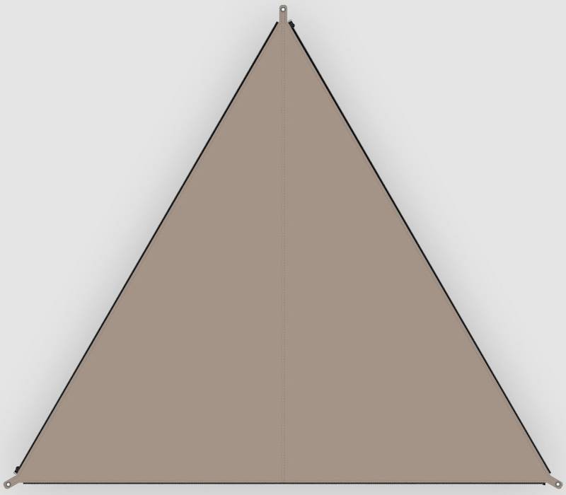 BENT Sonnensegel Verbindbares Sonnensegel TC-Zip-Canvas Single, (mit Transporttasche) von BENT