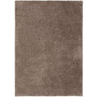 Basic Hochflorteppich Teppich Wohnzimmer Sohari - Taupe 200x290 cm - Minimalistischer Look - Weich & Waschbar - Für Schlafzimmer, Flur oder Esszimmer von BENUTA