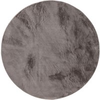 Benuta - Basic Kunstfaser Fellteppich Furry - Grau Rund 80 cm - Weicher Wohnzimmerteppich - Anti-Rutsch-Rückseite - Waschbar - Für Fußbodenheizung Benuta - Basic Kunstfaser Fellteppich Furry - Grau Rund 80 cm - Weicher Wohnzimmerteppich - Anti-Rutsch-Rückseite - Waschbar - Für Fußbodenheizung von BENUTA
