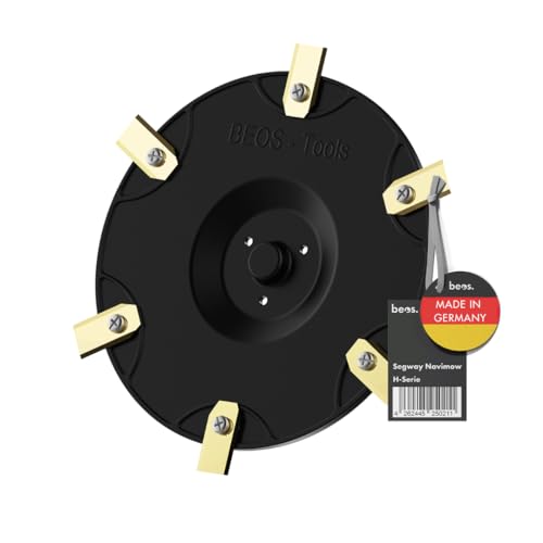 [Made in Germany] 6er Messerscheibe kompatibel mit Segway Navimow H-Serie H500E, H800E, H1500E, H3000E-VF - Mähroboter Premium Mähteller aus glasfaserverstärktem Kunststoff für 6 Klingen von BEOS