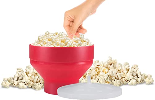 BEPER C106CAS002 Popcorn Maker Mikrowelle mit Klappschüssel und Deckel - Popcorn Schüssel, Rot BEPER C106CAS002 Popcorn Maker Mikrowelle mit Klappschüssel und Deckel - Popcorn Schüssel, Rot von BEPER